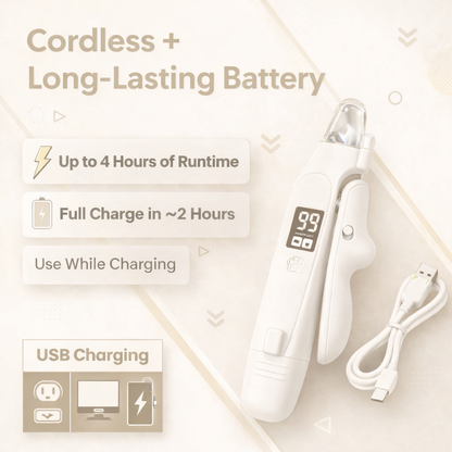 2-in-1 LED Pet Nail Clipper & Grinder for Cats & Dogs