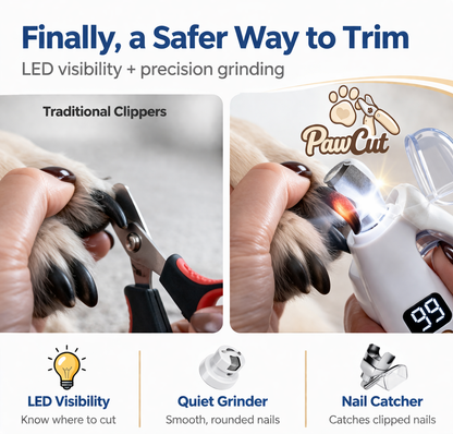 2-in-1 LED Pet Nail Clipper & Grinder for Cats & Dogs