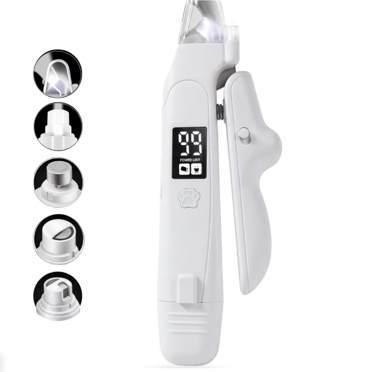 2-in-1 LED Pet Nail Clipper & Grinder for Cats & Dogs