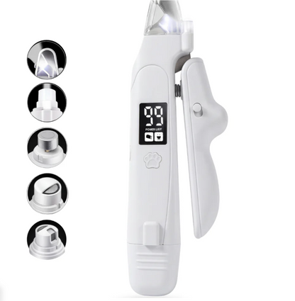 2-in-1 LED Pet Nail Clipper & Grinder for Cats & Dogs