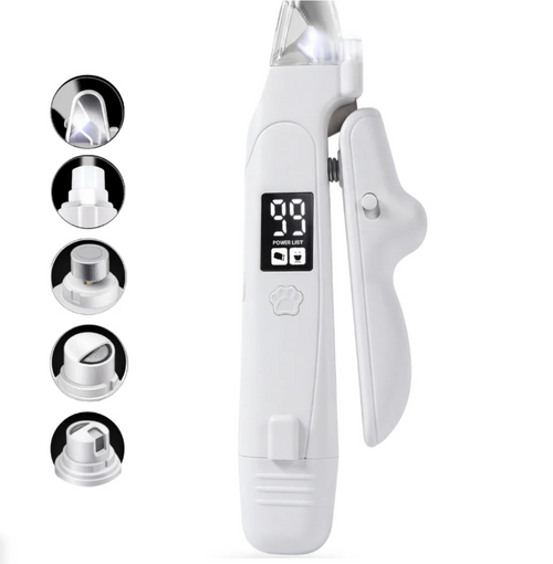 2-in-1 LED Pet Nail Clipper & Grinder for Cats & Dogs