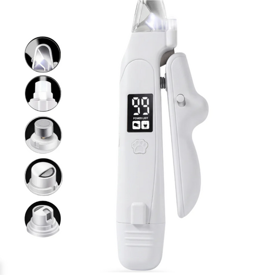 2-in-1 LED Pet Nail Clipper & Grinder for Cats & Dogs
